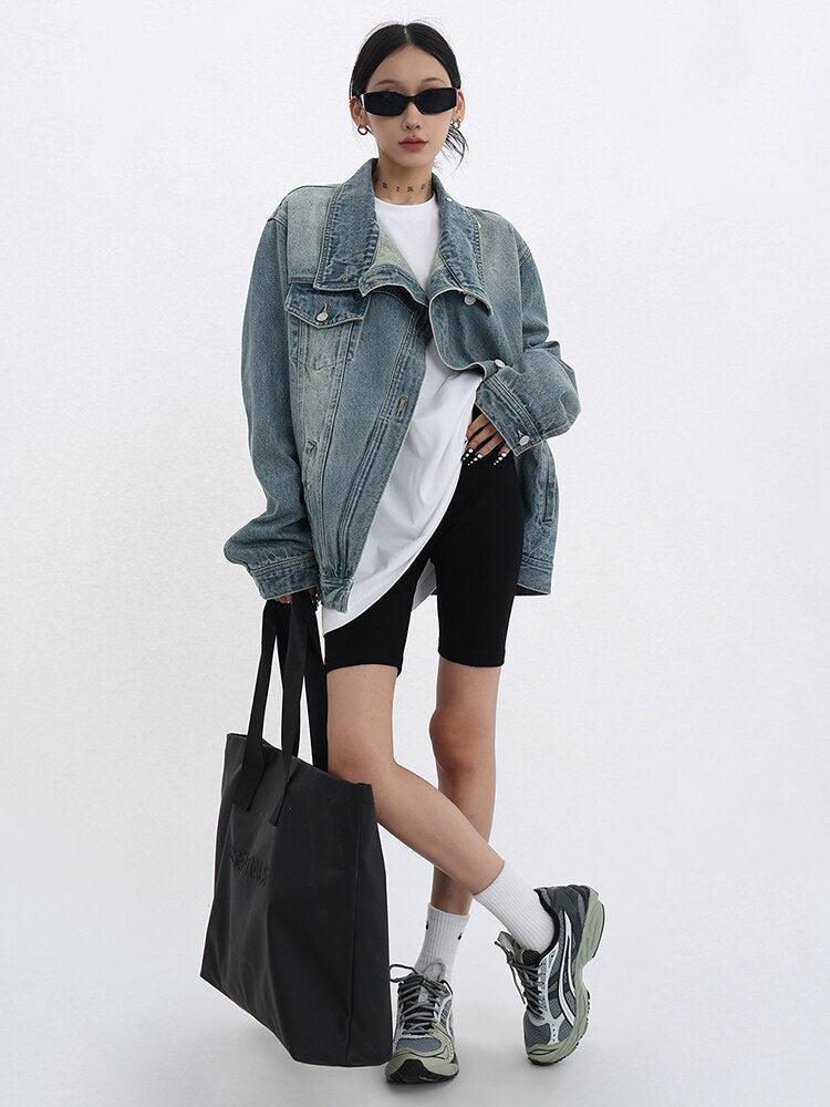 Acubi Asymmetrical Denim Jacket