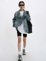 Acubi Asymmetrical Denim Jacket