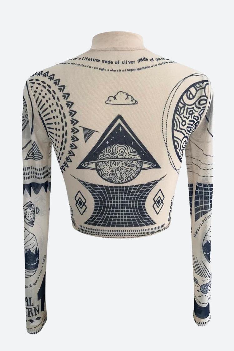 Ancient Egyptian Mystique Symbol Crop Top