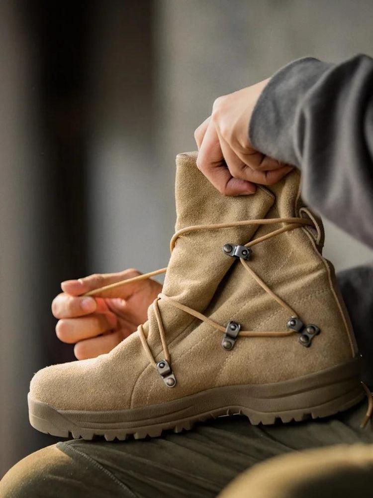 Army Style Lace Up Hiking Boots