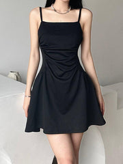 Black Sleeveless Mini Dress