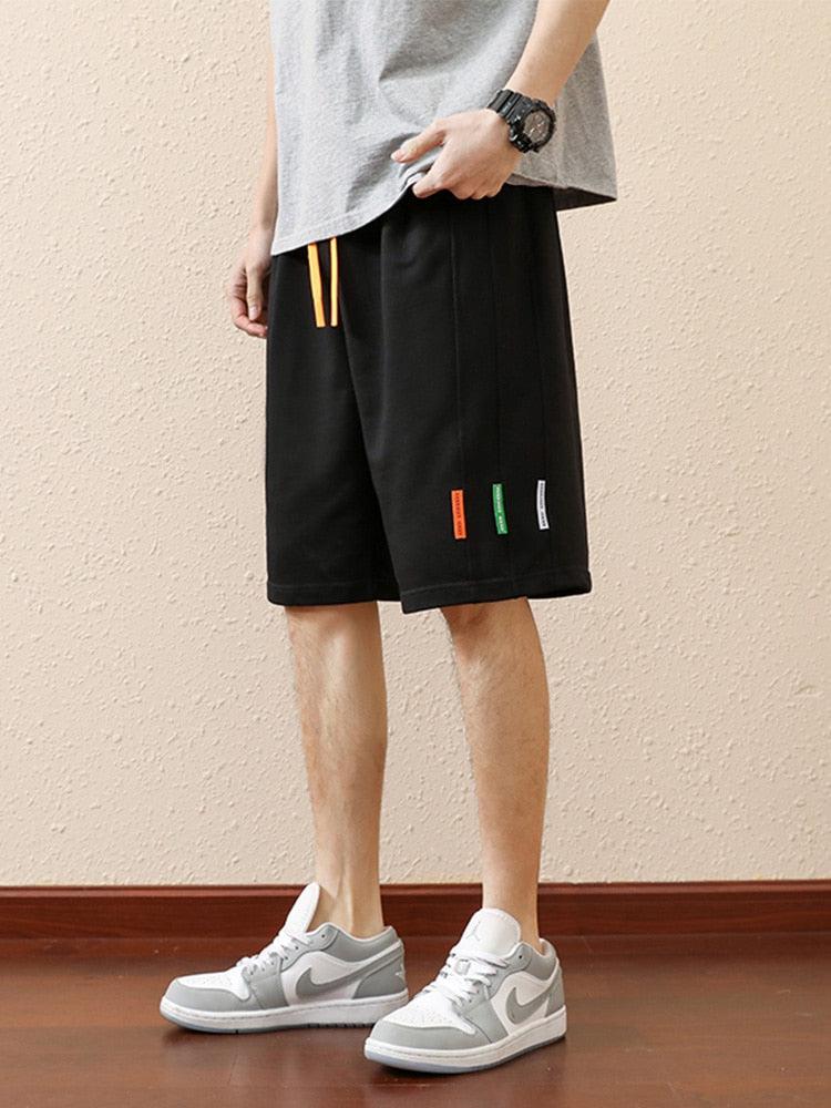 Colored Laces Striped Sweatshort