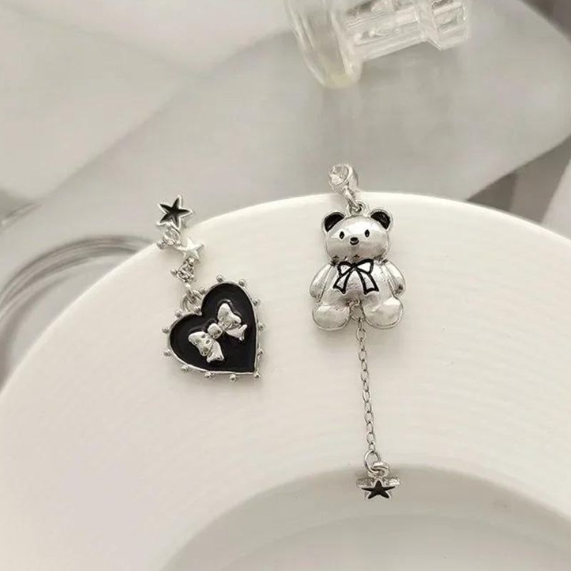 Coquette Bear Bow Earrings