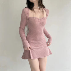 Coquette Pink Mini Dress