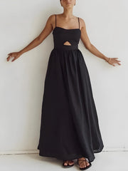 Cut Out Slit Maxi Dress