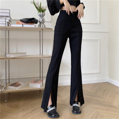 Dark Academia Hem Split Pants