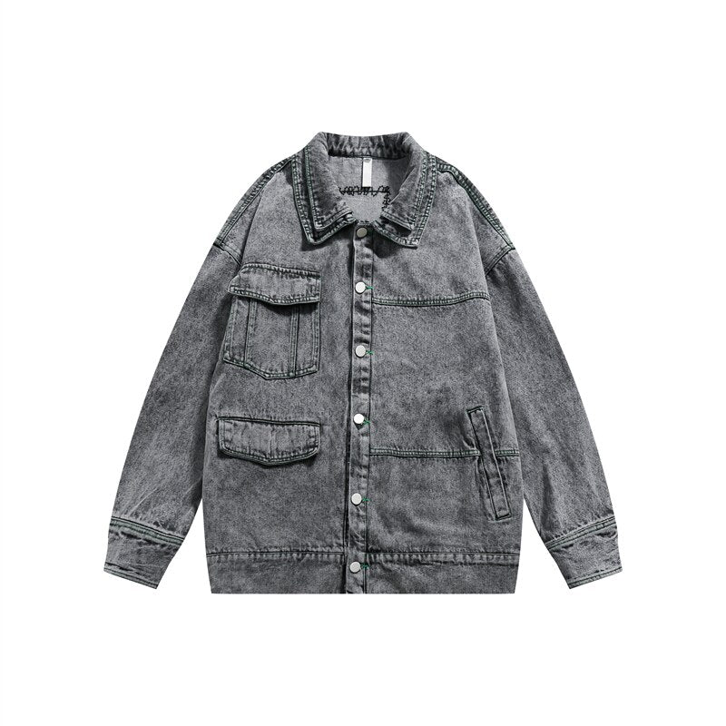 Double-Collared Denim Jacket