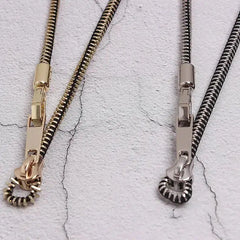 Edgy Adjustable Zipper Necklace