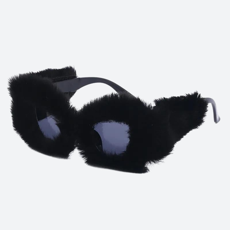 Fluffy Cat Eye Sunglasses