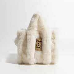 Fluffy Faux Fur Tote Bag