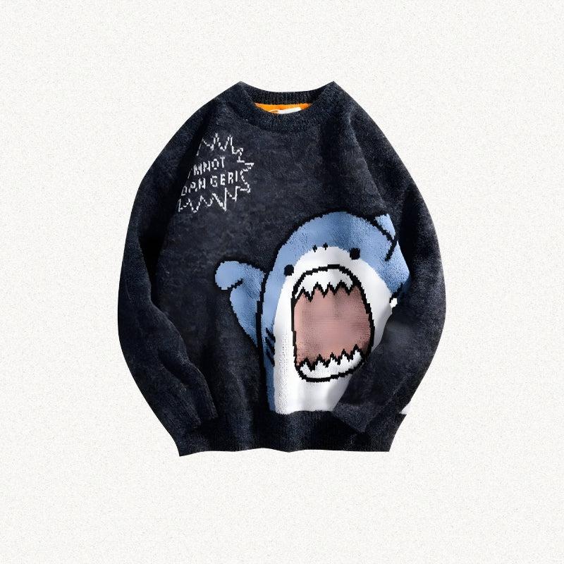 Funny Shark Knitted Sweater