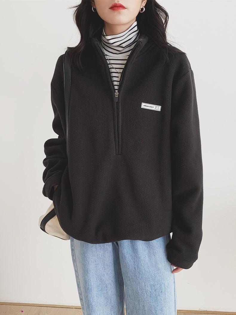 Half Zipper Fleece Sweatshirt