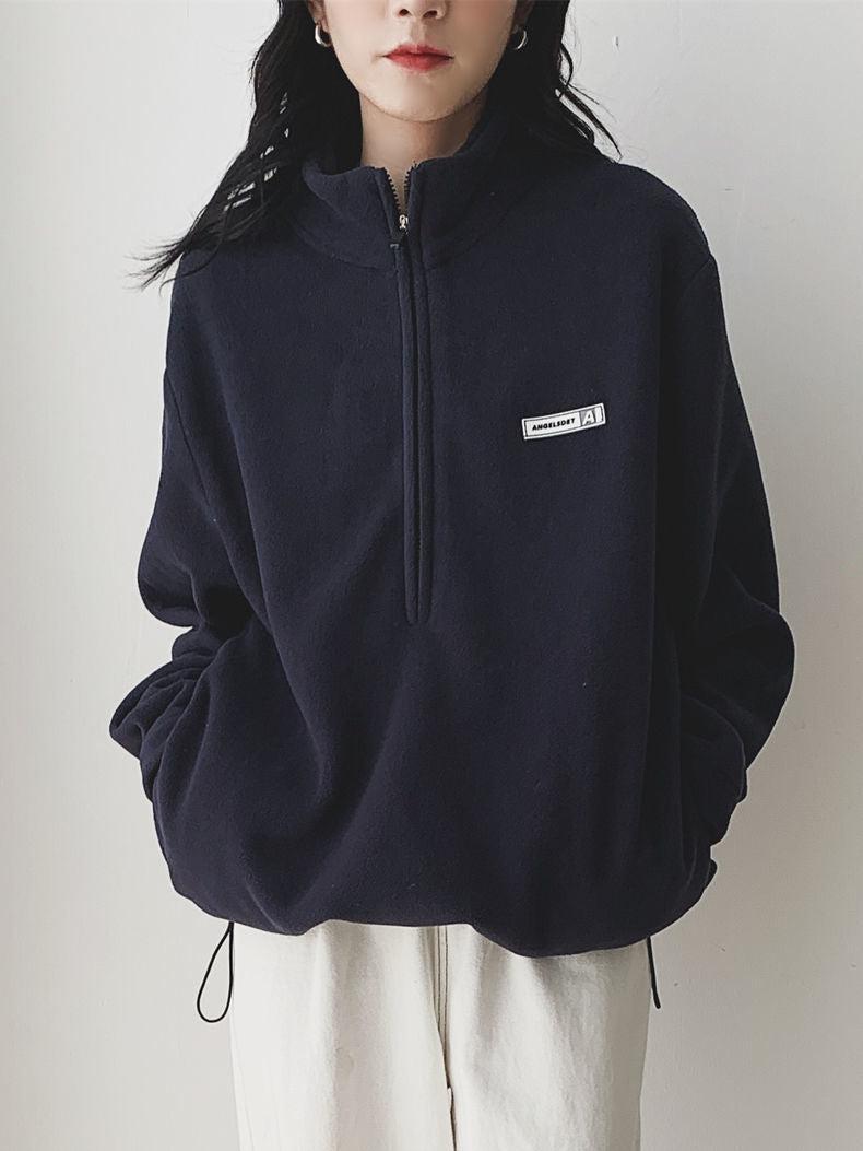 Half Zipper Fleece Sweatshirt