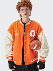 I Don't Give Damn Baseball Varsity Jacket