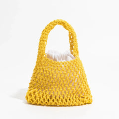 Indie Smiley Flowers Crochet Bag