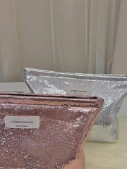 Shiny Metallic Makeup Bag