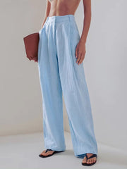 Shirt & Pants Blue Two Piece Set