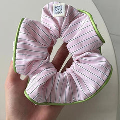 Soft Girl Striped Scrunchies