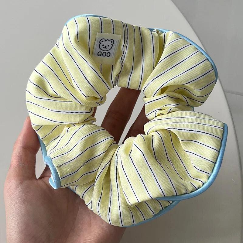 Soft Girl Striped Scrunchies