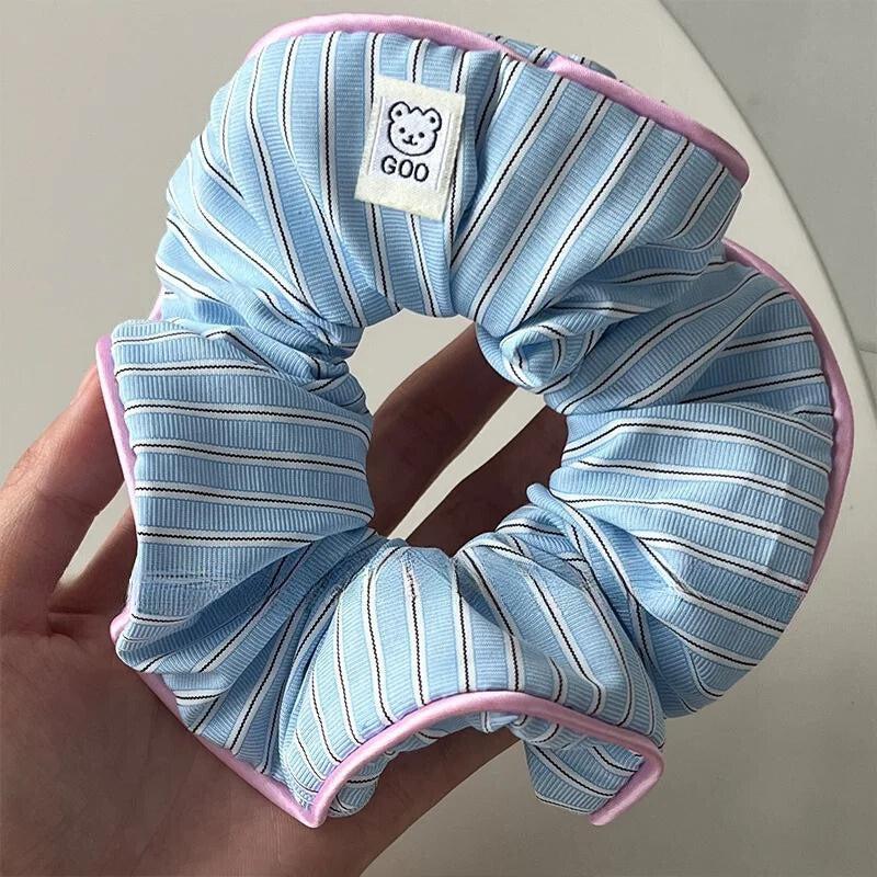 Soft Girl Striped Scrunchies