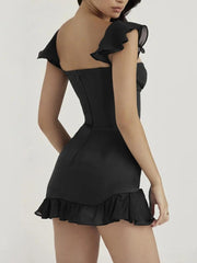 Sweetheart Neckline Corset Mini Dress