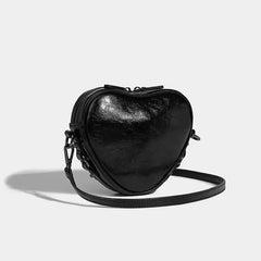 Y2K Grunge Belted Heart Shaped Bag