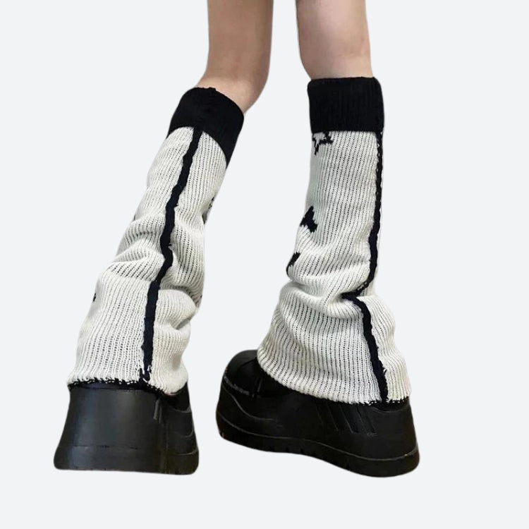 Y2K Grunge Reversible Leg Warmers