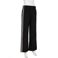 Low rise solid sports pants