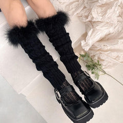 Feather solid leg warmer