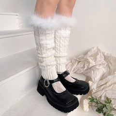 Feather solid leg warmer