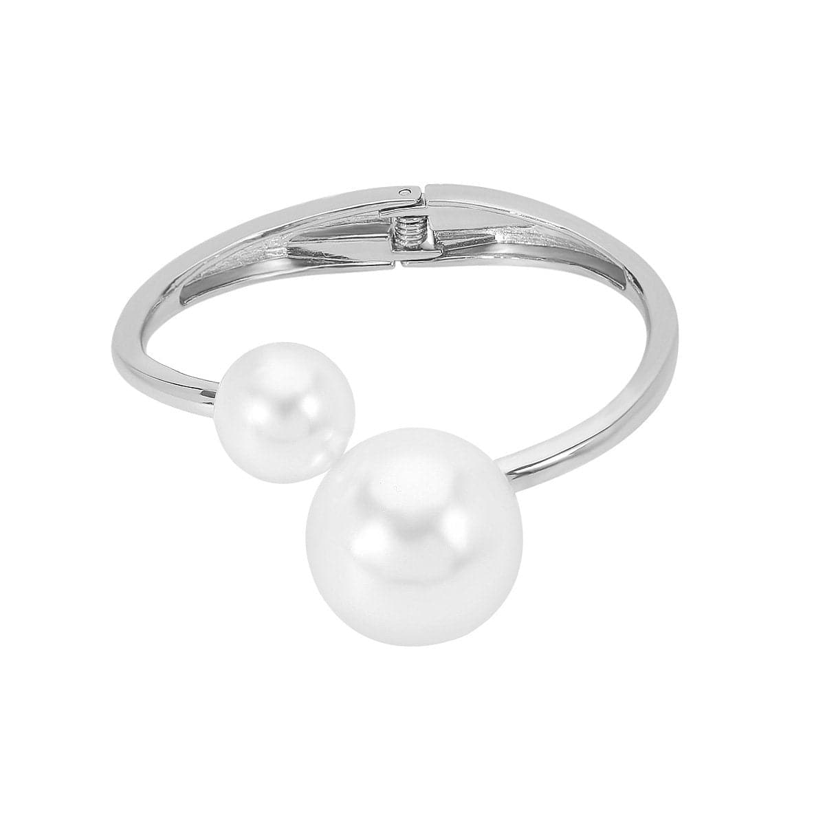 Faux pearl contrast bracelet