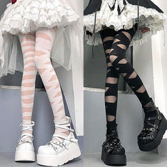 Bandage mesh tights